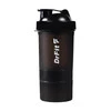 DrFit Bidon shaker zestaw wieloelementowy 500 ml czarny