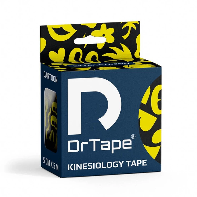 DrTape mocna wodoodporna taśma do tejpingu 5 cm x 5 m Cartoon