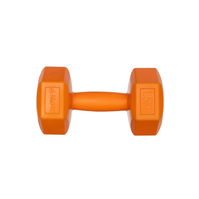 DrFit Hantle sześciokątne w kształcie heksagonów 1,5kg pomarańczowe