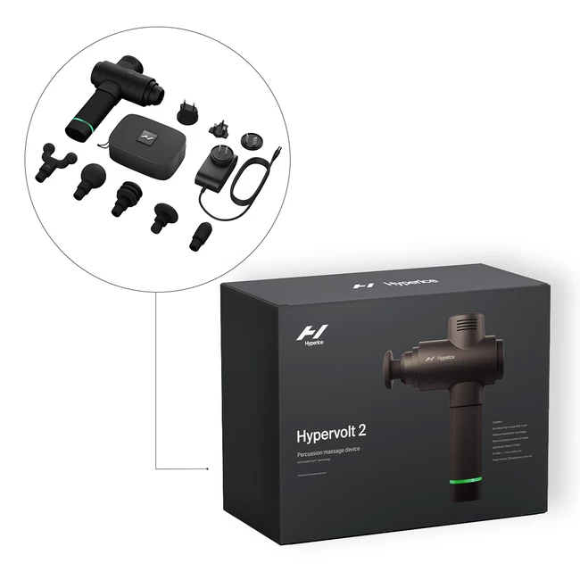 Pistolet do masażu Hypervolt 2 czarny