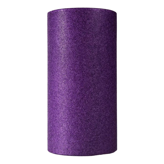 DrFit Travel roller do masażu i rehabilitacji gładki fioletowy ø 15 x 30 cm