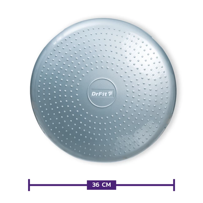 DrFit Poduszka balansowa z wypustkami sensorycznymi z pompką szara