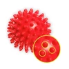 DrFit Twarda piłka do masażu rehabilitacyjnego z wypustkami sensorycznymi ø 6 cm czerwona