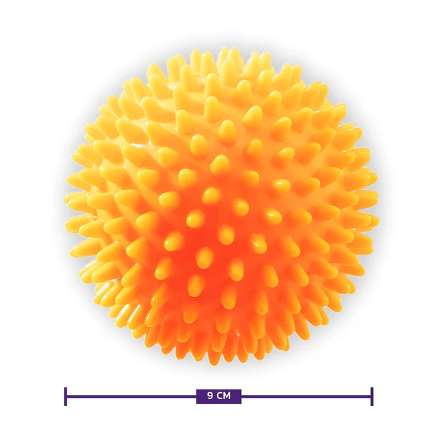 DrFit Twarde piłki z wypustkami sensorycznymi wytrzymałe - zestaw 4 piłek