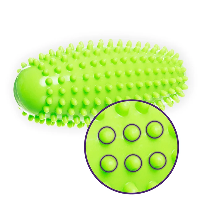 DrFit Wałek do masażu z wypustkami 16 cm zielony