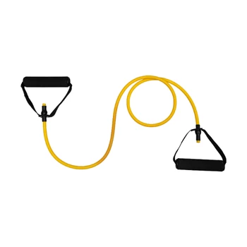 DrFit lateksowa guma oporowa z uchwytami żółta