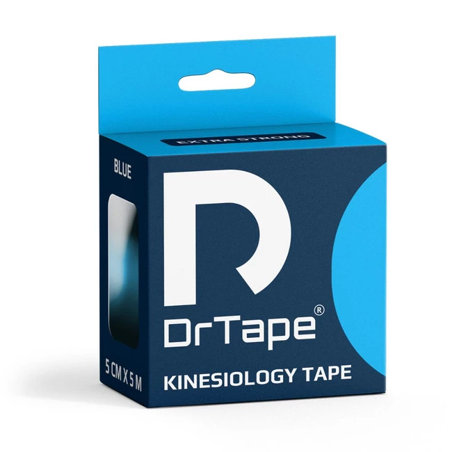 DrTape mocna wodoodporna taśma do tejpingu 5 cm x 5 m niebieska