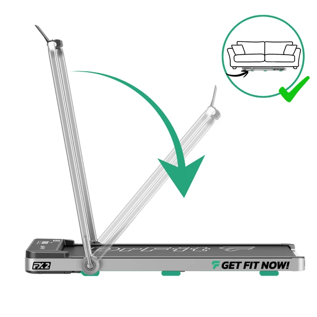 DrFit Elektryczna bieżnia domowa FX2 do chodzenia i biegania
