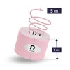 DrTape mocna wodoodporna taśma do tejpingu 5 cm x 5 m jasnoróżowa