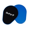 DrFit Dwustronne dyski ślizgowe do ćwiczeń niebieskie