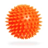 DrFit Miękka relaksująca piłka do masażu rehabilitacyjnego z wypustkami sensorycznymi ø 9 cm pomarańczowa