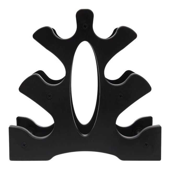 DrFit Zestaw 3 par hantli (2x0,5 kg różowy, 2x1 kg żółty, 2x1,5 kg niebieski) + stojak