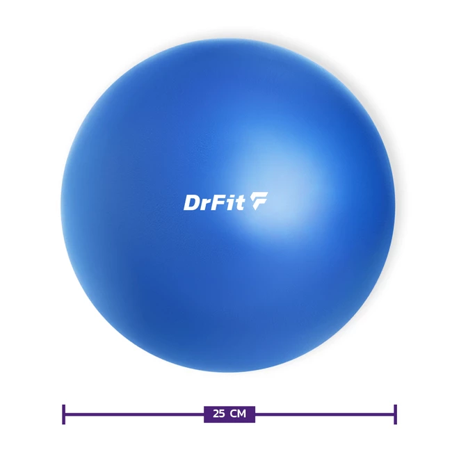DrFit Piłka gimnastyczna wytrzymała do ćwiczeń, rehabilitacji i treningów ø 25 niebieska
