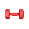 DrFit Hantle sześciokątne w kształcie heksagonów 2 kg czerwony (2 sztuki)