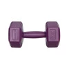 DrFit Hantle sześciokątne w kształcie heksagonów  3 kg fioletowe (2 sztuki)