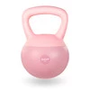 DrFit Kettlebell odważnik winylowy do ćwiczeń siłowych różowy 6 kg