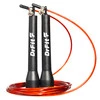 DrFit Skakanka treningowa z łożyskami Speed Rope czarna + czerwona linka regulowana 3 m