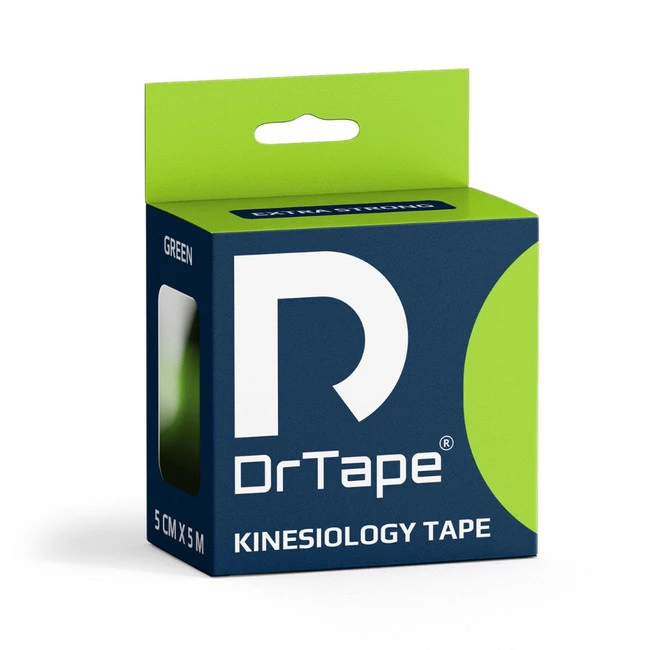 DrTape mocna wodoodporna taśma do tejpingu 5 cm x 5 m zielona