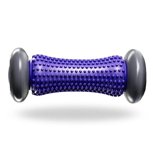 DrFit Roller rehabilitacyjny do stóp z wypustkami niebieski 17cm