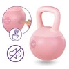 DrFit Kettlebell odważnik winylowy do ćwiczeń siłowych różowy 8 kg