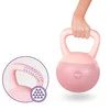 DrFit Kettlebell odważnik winylowy do ćwiczeń siłowych różowy 8 kg