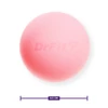 DrFit Silikonowa piłka gładka Lacrosse do masażu i rehabilitacji  kompaktowa ø 6,5 cm różowa