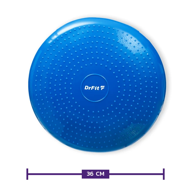 DrFit Poduszka balansowa z wypustkami sensorycznymi z pompką niebieska