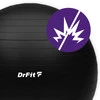 DrFit Piłka do ćwiczeń fitness i rehabilitacji z pompką elastyczna stabilizująca ø 85 czarna
