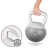DrFit Kettlebell odważnik winylowy do ćwiczeń siłowych szary 16 kg
