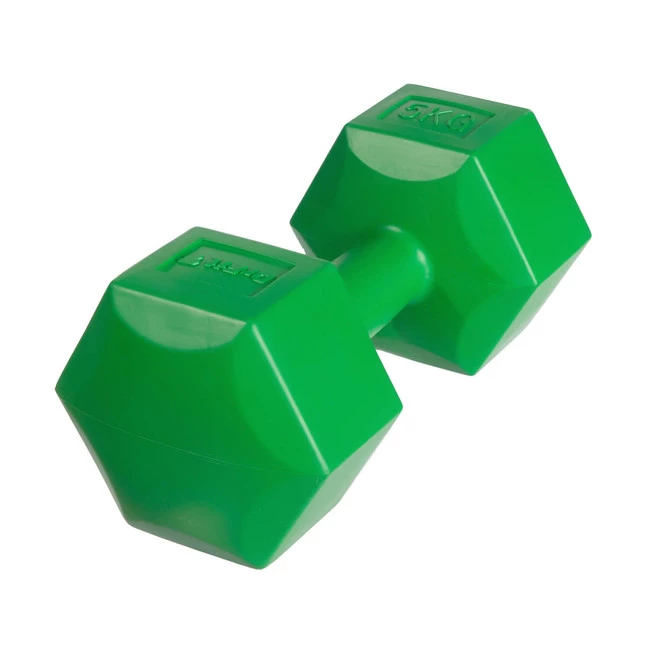 DrFit Hantle sześciokątne w kształcie heksagonów 6 kg czarne (2 sztuki)