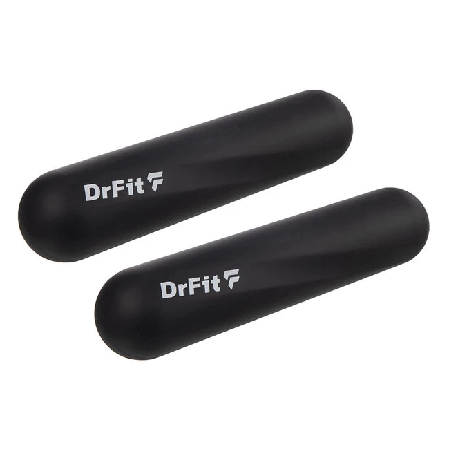 DrFit Hantle silikonowe 2 kg czarne (para)