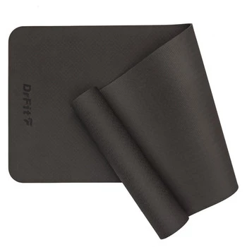 DrFit mata do ćwiczeń fitnessu i rehabilitacji czarna