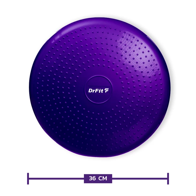 DrFit Poduszka balansowa z wypustkami sensorycznymi z pompką fioletowa