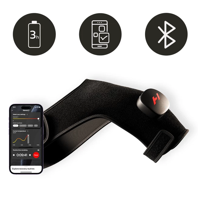 Venom 2 Shoulder - rękaw rozgrzewająco-wibracyjny