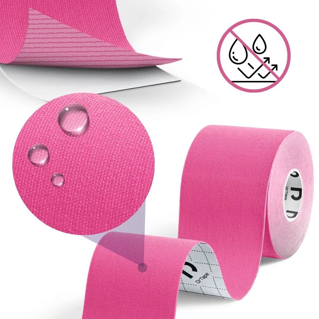 DrTape mocna wodoodporna taśma do tejpingu 5 cm x 5 m różowa