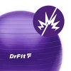 DrFit Piłka do ćwiczeń fitness i rehabilitacji z pompką elastyczna stabilizująca ø 55 fioletowa
