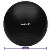 DrFit Piłka do ćwiczeń fitness i rehabilitacji z pompką elastyczna stabilizująca ø 85 czarna