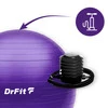 DrFit Piłka do ćwiczeń fitness i rehabilitacji z pompką elastyczna stabilizująca ø 55 fioletowa
