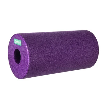 DrFit Travel roller do masażu i rehabilitacji gładki fioletowy ø 15 x 30 cm