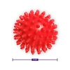 DrFit Miękka relaksująca piłka do masażu rehabilitacyjnego z wypustkami sensorycznymi ø 6 cm czerwona