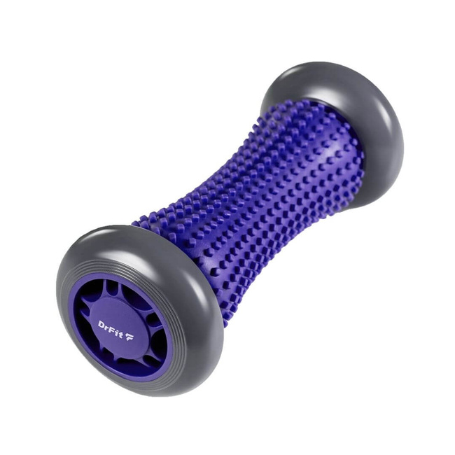 DrFit Roller rehabilitacyjny do stóp z wypustkami niebieski 17cm