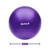 DrFit Piłka do ćwiczeń fitness i rehabilitacji z pompką elastyczna stabilizująca ø 55 fioletowa