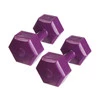 DrFit Hantle sześciokątne w kształcie heksagonów 3 kg fioletowe (2 sztuki)