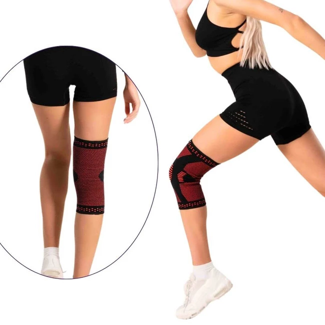 DrFit elastyczny stabilizator na kolano czerwony XL