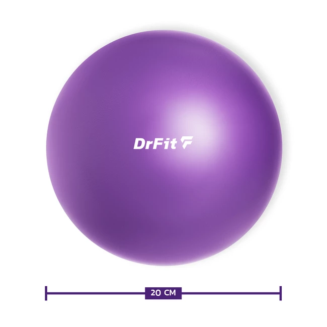 DrFit Piłka gimnastyczna wytrzymała do ćwiczeń, rehabilitacji i treningów ø 20 fioletowa