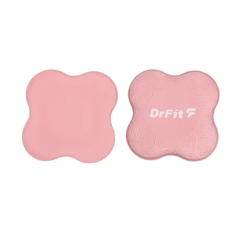 DrFit Podkładki amortyzujące do ćwiczeń, fitnessu i jogi różowe