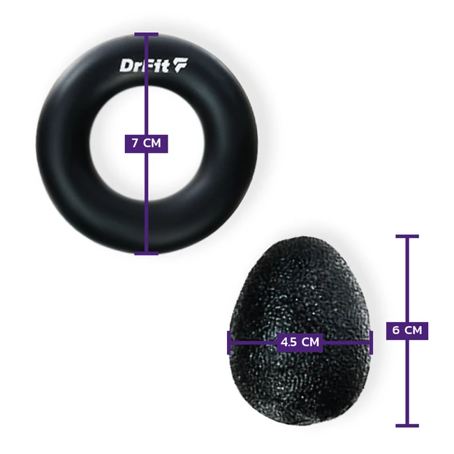 DrFit Zestaw do treningu ręki ściskacz 5 elementów